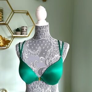 VS So Obsessed Push-Up Bra - Green EUC